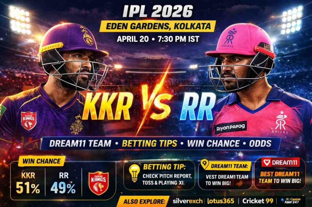 KKR vs RR Odds ipl overview