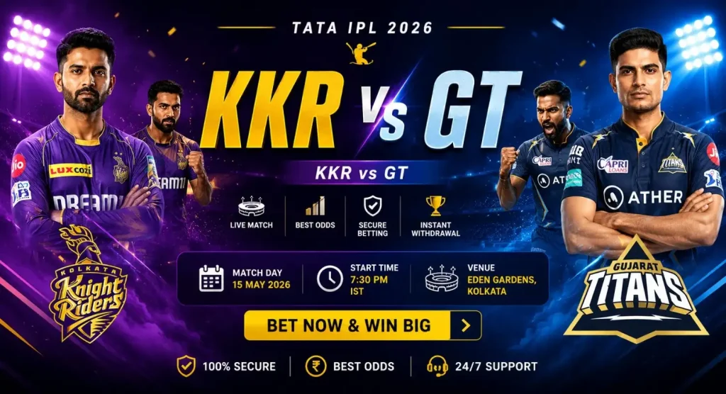 KKR vs GT prediction 2026 IPL match Eden Gardens betting tips Silverexch