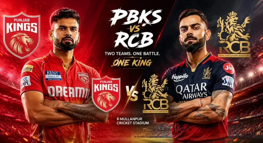 PBKS vs RCB Betting Odds 2026