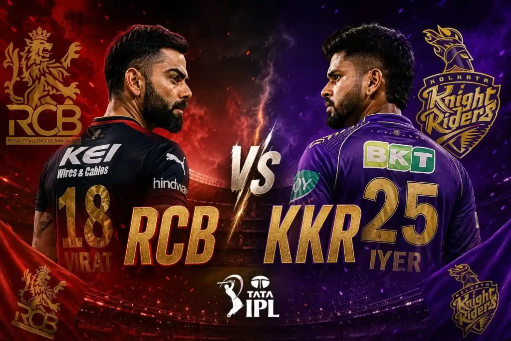 RCB vs KKR Dream11 betting odds 2026