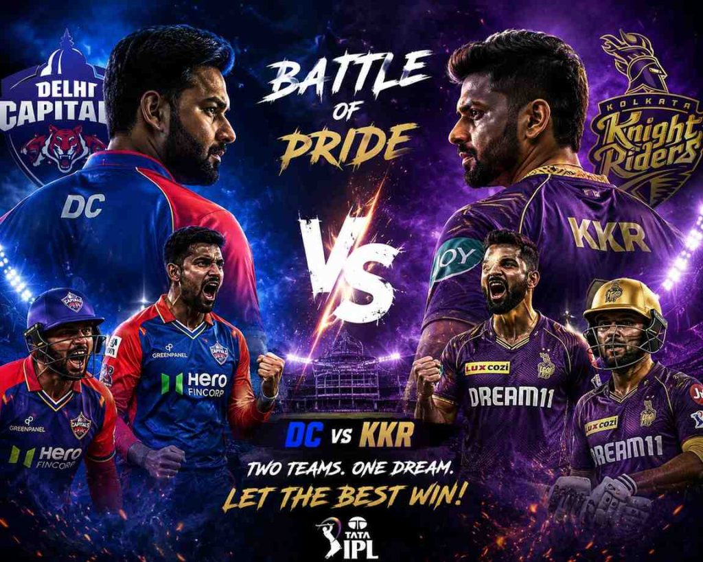 DC vs KKR Match Prediction 2026 overview