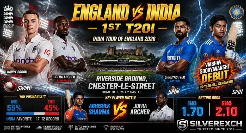 ENG vs IND 1st T20I Match Prediction Silverexch
