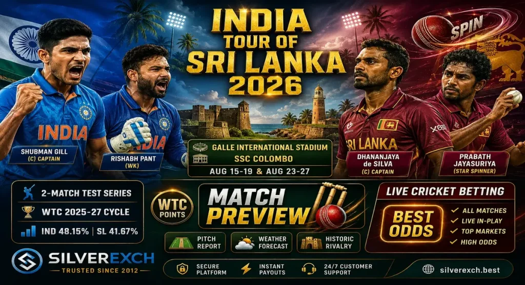 India tour of Sri Lanka 2026 schedule squads