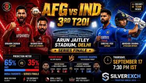 AFG vs IND 3rd T20I prediction match preview playing XI SilverExch
