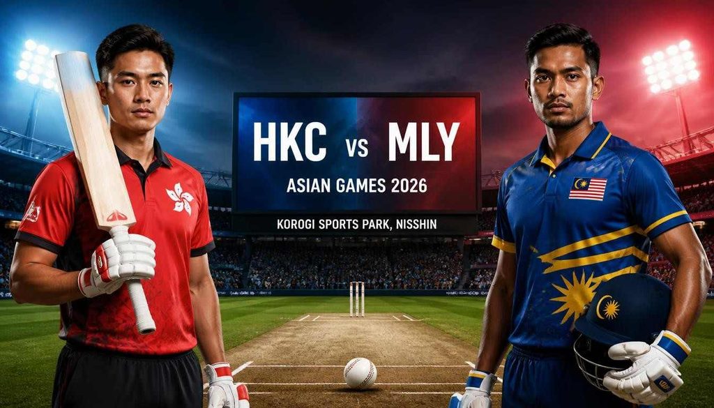HKC vs MLY 2026 Hong Kong vs Malaysia Asian Games cricket match