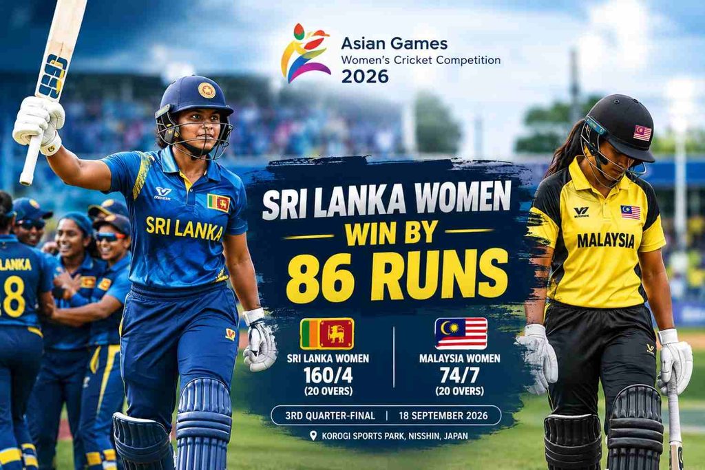 Sri Lanka Women vs Malaysia Women Asian Games 2026 match result