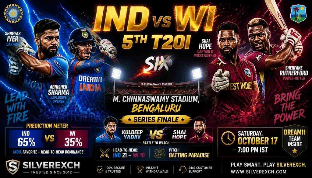 IND vs WI 5th T20I preview Bengaluru SilverExch